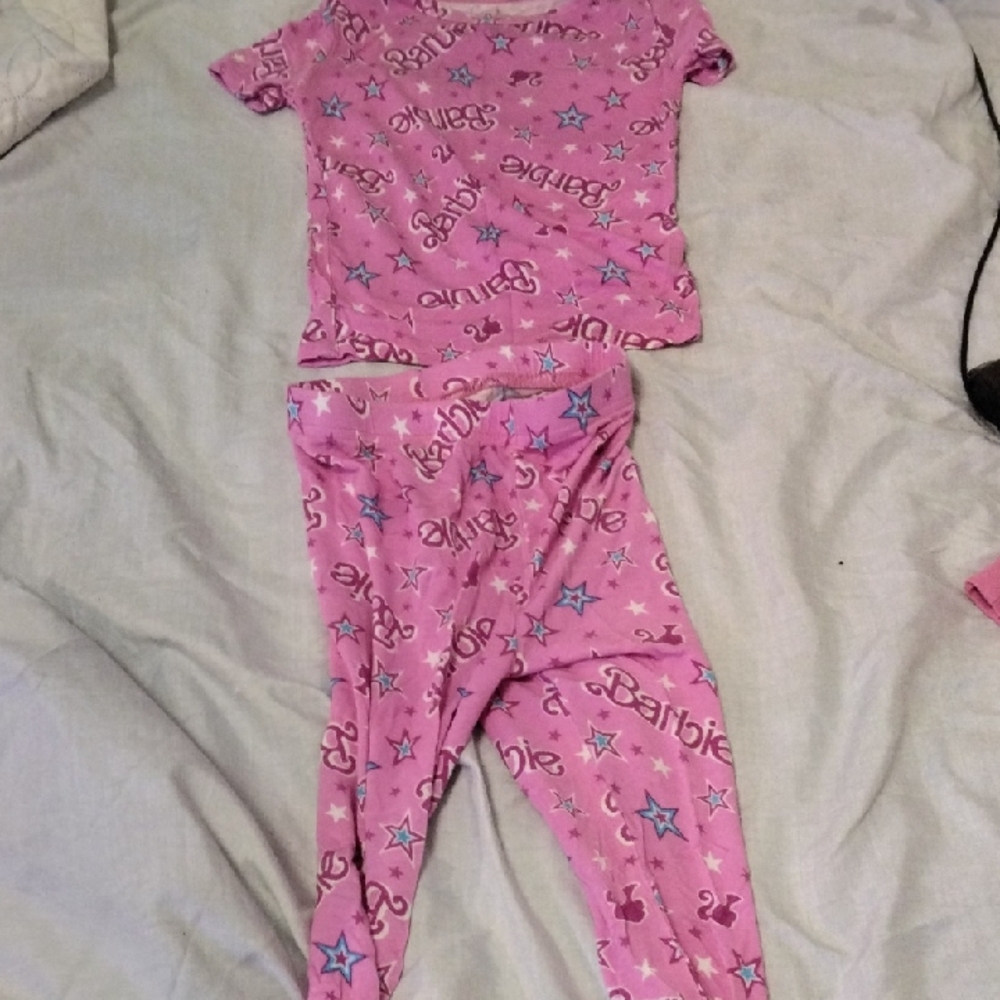 Barbie Pink Pajama Set Vibrant Long Sleeve Comfort